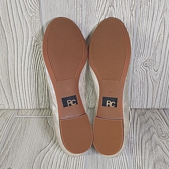 BC Footwear Metallic Have A Heart Ankle Strap Flats Womens Size 6.5 NEW - Picture 7 of 12